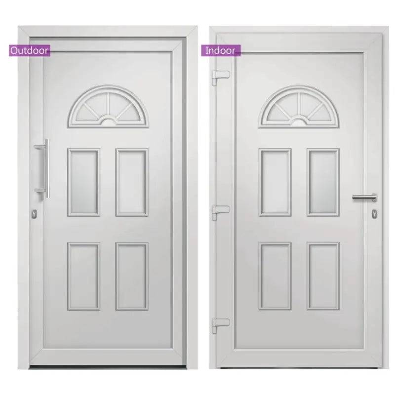 Voordeur aluminium met 110x210 cm en duurzame drempel for meer veiligheid - Voordeuren