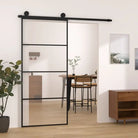 Voordeuren met eenvoudige installatie en stabiel aluminium frame - 90 x 205 cm / 1 / 3 horizontale stangen - Voordeuren