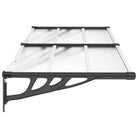 Voordeurluifel met eenvoudige installatie en duurzame polycarbonaat panelen - Zonwering