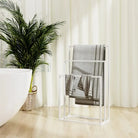 Vrijstaand Handdoekenrek voor een eigentijdse badkamer uitstraling - Wit / 48 x 24 x 79 cm - Handdoekrekken & -houders