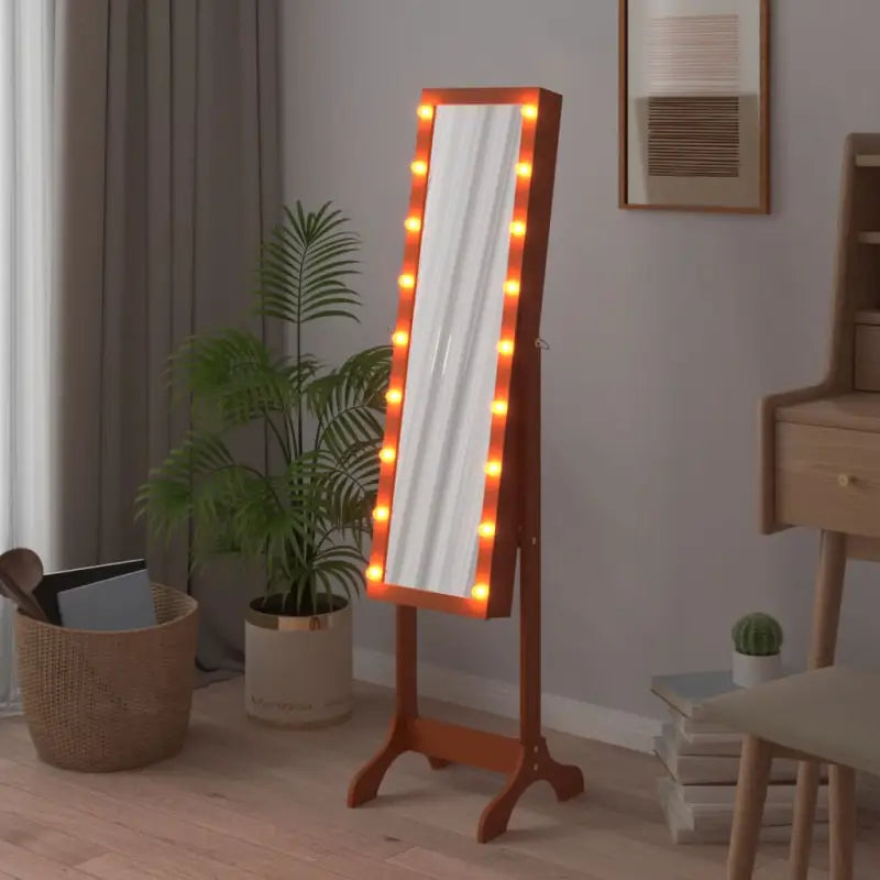 Vrijstaande spiegel met LED-verlichting voor heldere weerspiegeling - Spiegels