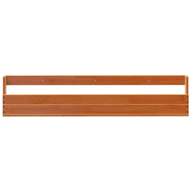 Wandgemonteerd schoenenrek van massief grenenhout voor binnen handbereik - Wasbruin / 2 / 110 cm - Schoenenrekken