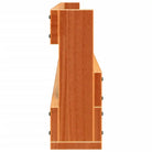 Wandgemonteerd schoenenrek van massief grenenhout voor binnen handbereik - Wasbruin / 2 / 110 cm - Schoenenrekken