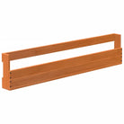Wandgemonteerd schoenenrek van massief grenenhout voor binnen handbereik - Wasbruin / 2 / 110 cm - Schoenenrekken