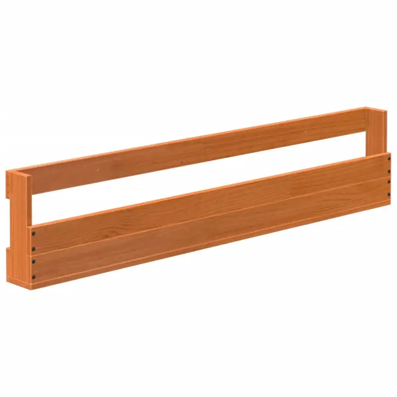 Wandgemonteerd schoenenrek van massief grenenhout voor binnen handbereik - Wasbruin / 2 / 110 cm - Schoenenrekken
