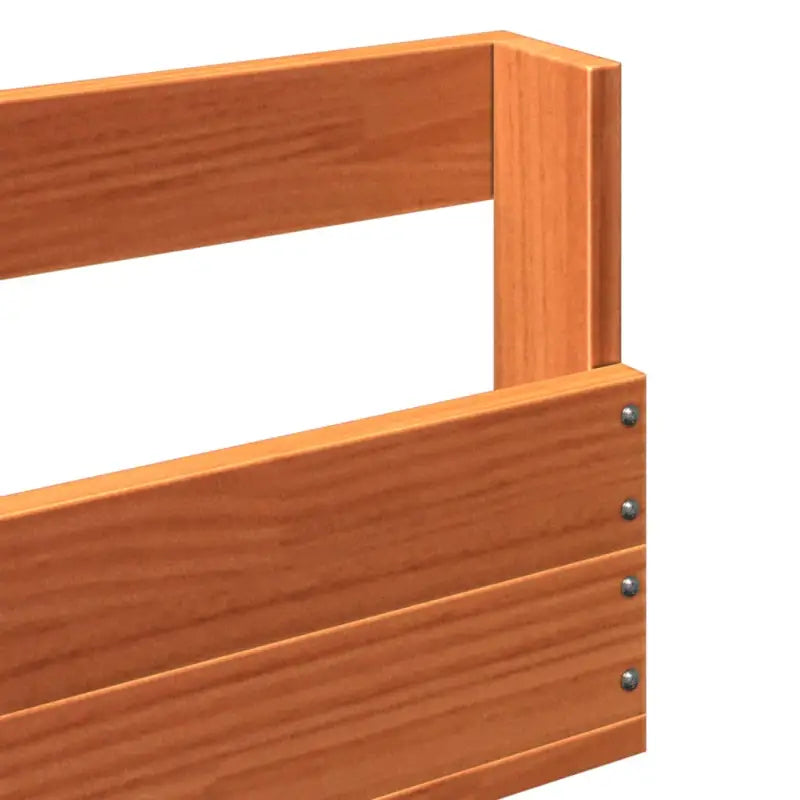 Wandgemonteerd schoenenrek van massief grenenhout voor binnen handbereik - Wasbruin / 2 / 110 cm - Schoenenrekken