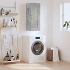 Wandgemonteerde buffetkast van bewerkt hout met elegant ontwerp - Betongrijs / 1 - Dressoirs & buffetkasten