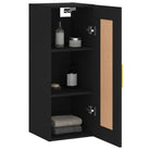 Wandgemonteerde buffetkast van bewerkt hout met elegant ontwerp - Dressoirs & buffetkasten