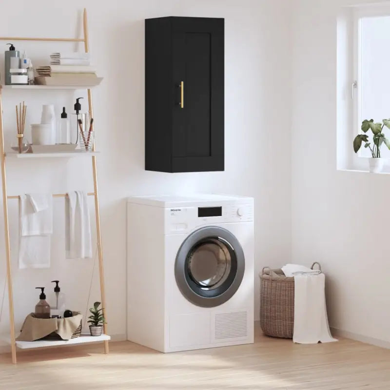 Wandgemonteerde buffetkast van bewerkt hout met elegant ontwerp - Dressoirs & buffetkasten