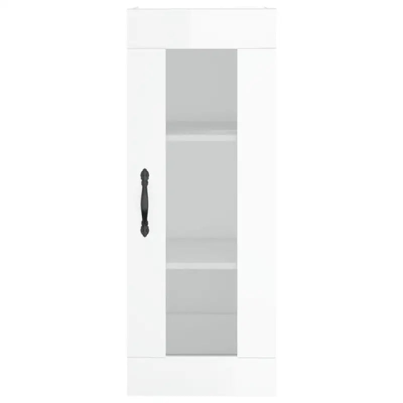 Wandgemonteerde dressoir in hoogglans wit van bewerkt hout - Dressoirs & buffetkasten