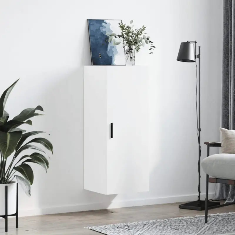 Wandgemonteerde dressoir met elegant bewerkt hout Design - Dressoirs & buffetkasten