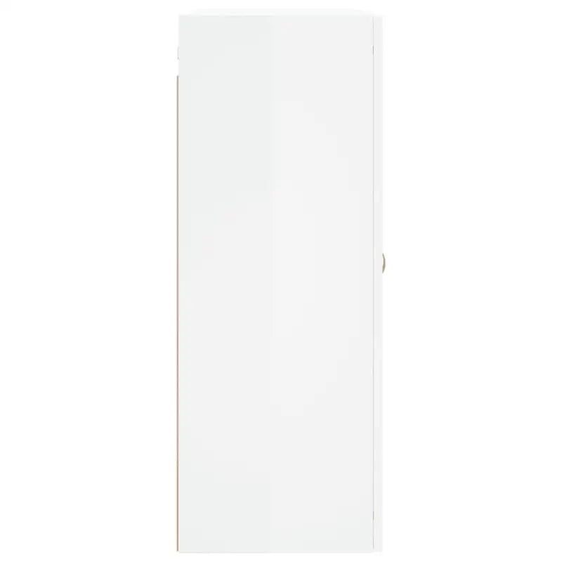 Wandgemonteerde dressoir van bewerkt hout in hoogglans wit - Dressoirs & buffetkasten