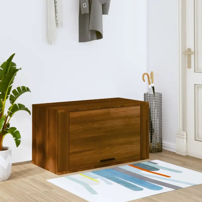 Wandschoenenkast 70X35X38 Cm Bewerkt Hout