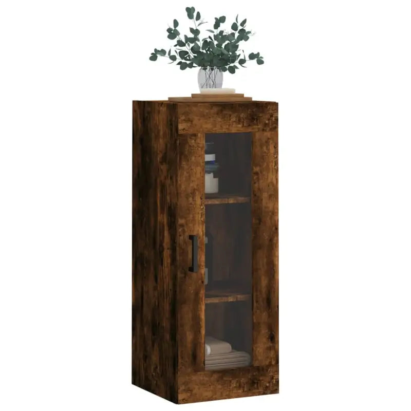 Wandgemonteerde kast van bewerkt hout met elegant en duurzaam ontwerp - Dressoirs & buffetkasten