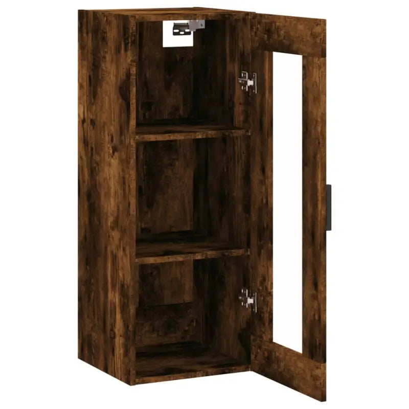 Wandgemonteerde kast van bewerkt hout met elegant en duurzaam ontwerp - Dressoirs & buffetkasten