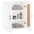 Wandgemonteerde kast van bewerkt hout met elegant en stevig ontwerp - Dressoirs & buffetkasten