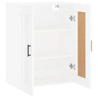 Wandgemonteerde kast van bewerkt hout met elegant en stevig ontwerp - Dressoirs & buffetkasten