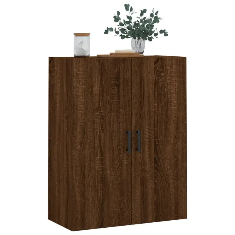 Wandgemonteerde kast van bewerkt hout met elegant ontwerp - Dressoirs & buffetkasten