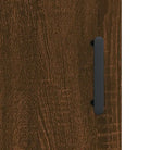 Wandgemonteerde kast van bewerkt hout met elegant ontwerp - Dressoirs & buffetkasten