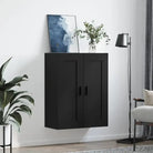 Wandgemonteerde kast van bewerkt hout met elegant ontwerp - Dressoirs & buffetkasten