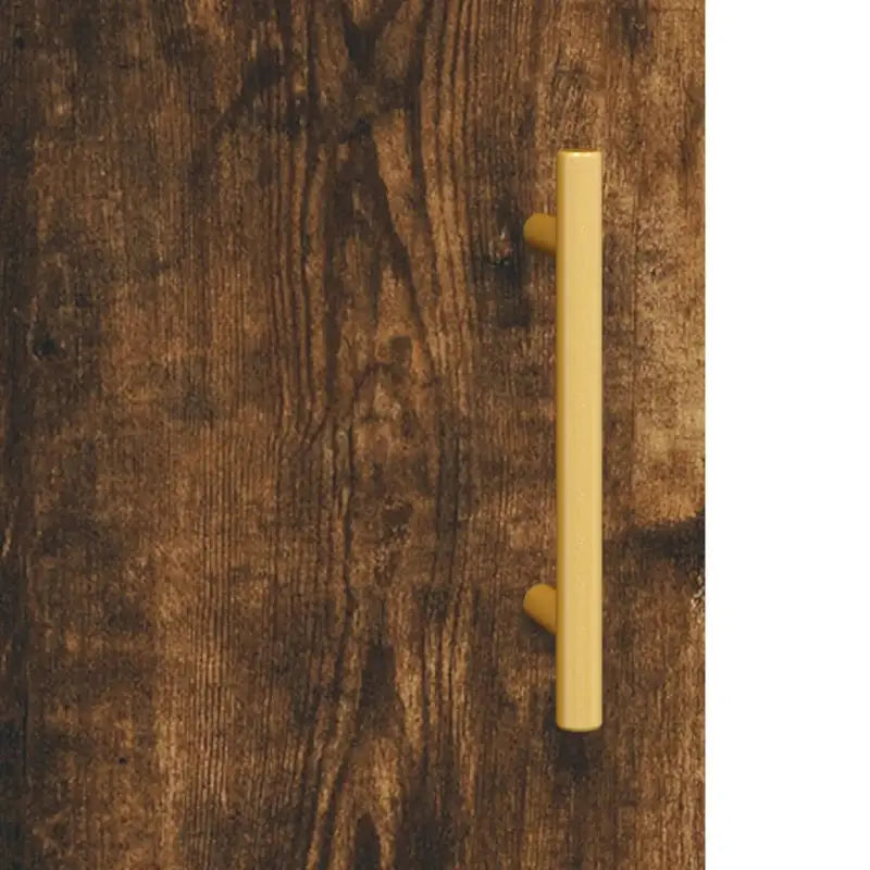 Wandgemonteerde kast van bewerkt hout met tijdloos design - Dressoirs & buffetkasten