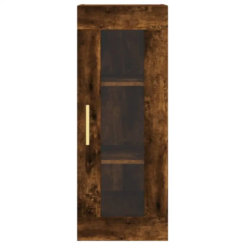 Wandgemonteerde kast van bewerkt hout met tijdloos design - Dressoirs & buffetkasten