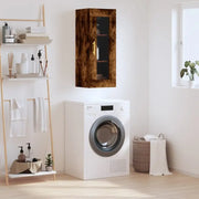 Wandgemonteerde kast van bewerkt hout met tijdloos design - Dressoirs & buffetkasten