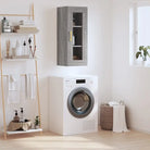 Wandgemonteerde kast van bewerkt hout met tijdloos design - Grijs sonoma / 1 - Dressoirs & buffetkasten