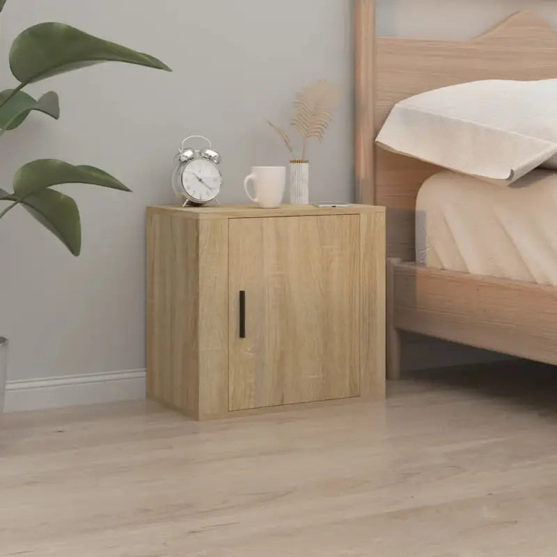 Wandgemonteerde nachtkastje met elegant en duurzaam ontwerp - Nachtkastjes
