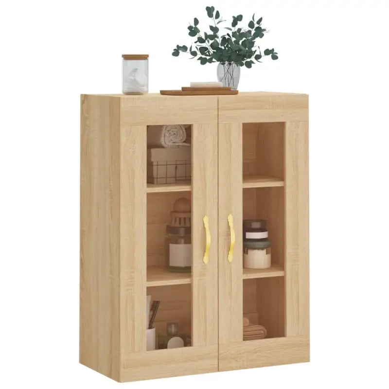 Wandkast in bewerkt hout met elegant en duurzaam ontwerp - Dressoirs & buffetkasten