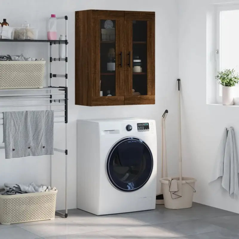Wandkast met elegant ontwerp van bewerkt hout voor jouw interieur - Dressoirs & buffetkasten