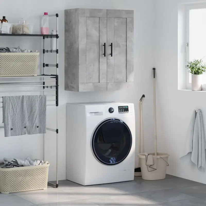 Wandkast van bewerkt hout met elegant ontwerp en hoge kwaliteit - Betongrijs / 1 - Dressoirs & buffetkasten