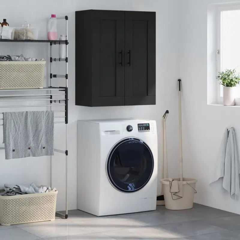 Wandkast van bewerkt hout met elegant ontwerp en hoge kwaliteit - Zwart / 1 - Dressoirs & buffetkasten