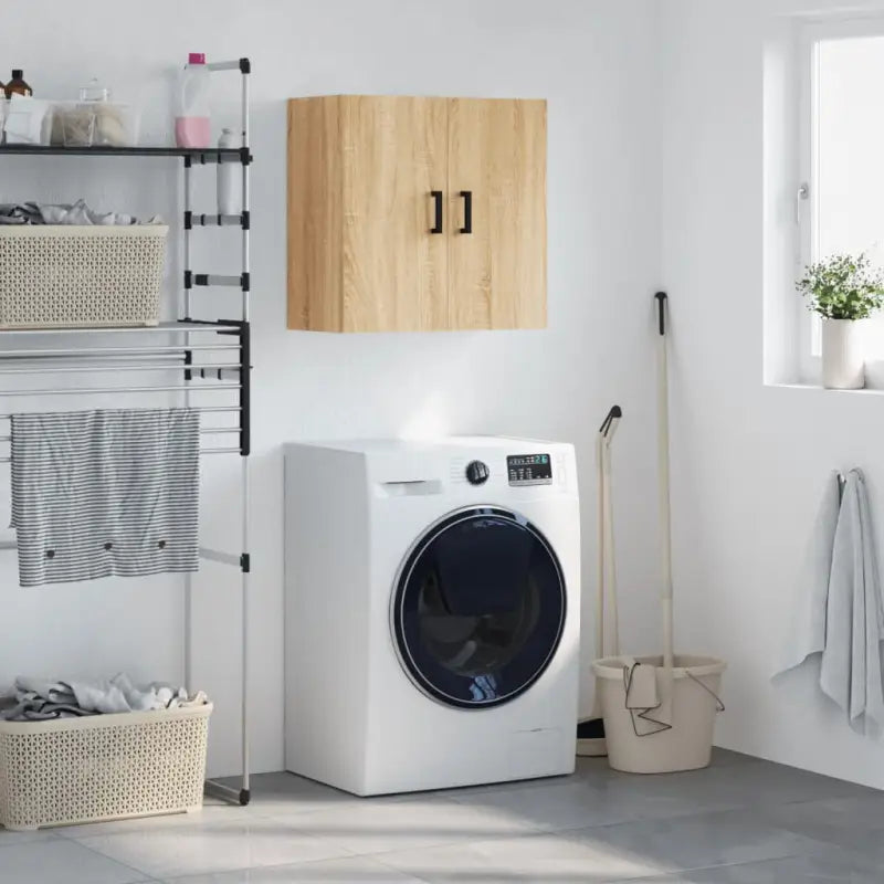 Wandkast van bewerkt hout voor een decoratief en praktisch interieur - Sonoma eiken / 1 - Opbergkasten & lockerkasten