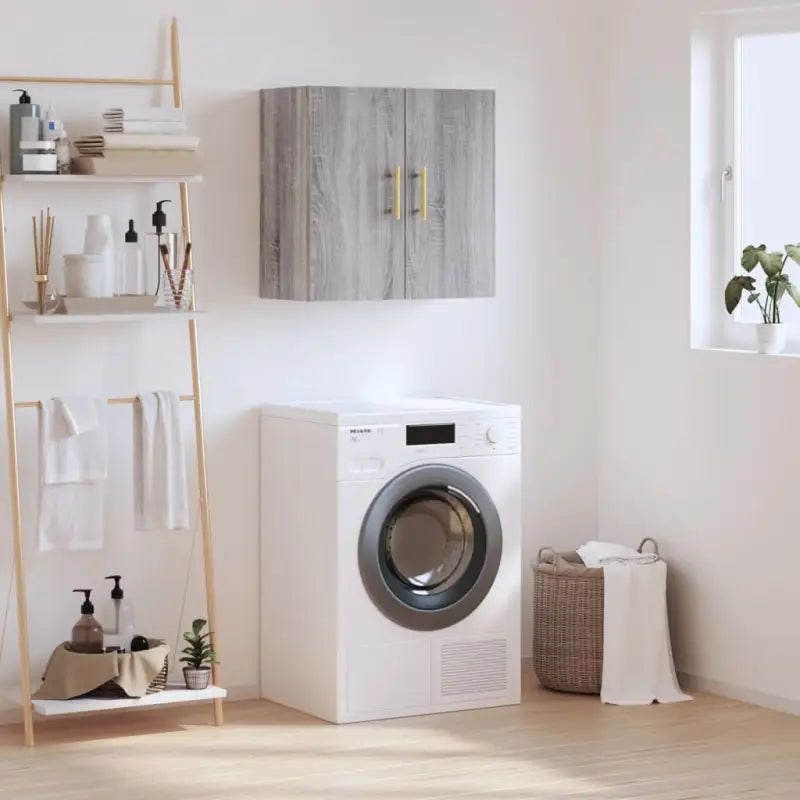 Wandkast van bewerkt hout voor interieur en opbergruimte - Grijs sonoma / 1 - Opbergkasten & lockerkasten