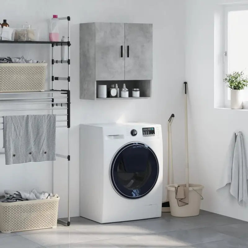 Wandkast van bewerkt hout voor stijl en functionaliteit in je interieur - Betongrijs / 1 - Opbergkasten & lockerkasten