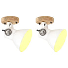 Wandlamp met zwarte afwerking en massief mangohout sfeerlicht - Wit / 1 / 2 x enkele lamp - Lampen
