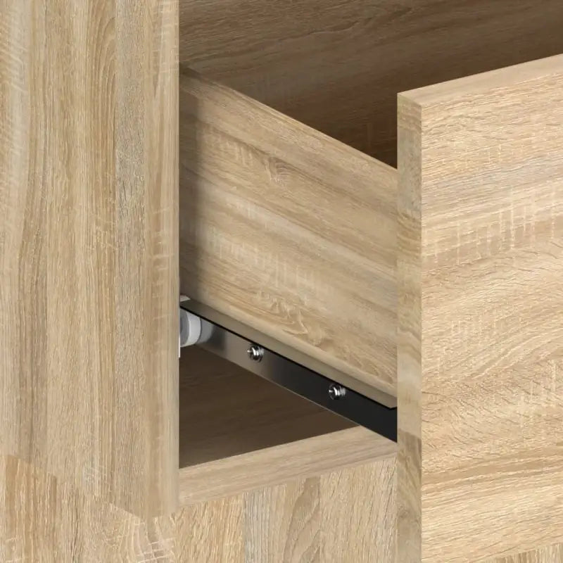 Wandnachtkastje van bewerkt hout voor slimme opbergruimte - Nachtkastjes