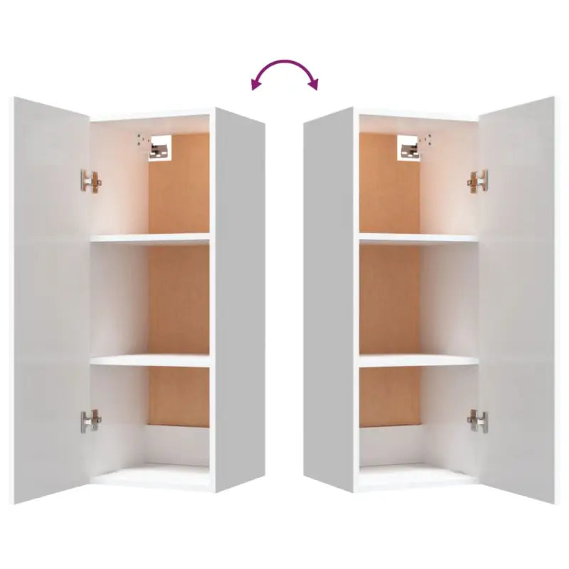 Wandplank in hoogglans wit of bewerkt hout voor beperkte ruimtes - Hoogglans wit / 1 - Wandplanken