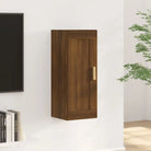 Wandplank in hoogglans wit van bewerkt hout voor jouw woonkamer - bruin eikenkleur / 1 - Wandplanken