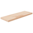 Wandplank in onbehandeld massief eikenhout voor extra opbergruimte - 60 x 20 x 2.5 cm / 1 - Wandplanken