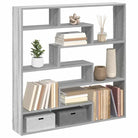Wandplank met bewerkt hout voor decoratie en praktische opbergruimte - Grijs sonoma / 1 - Wandplanken