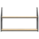 Wandplank met bewerkt hout voor extra opbergruimte in kleine ruimtes - Wandplanken