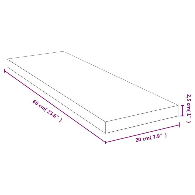 Wandplank met gelakte afwerking voor extra opbergruimte - Wandplanken