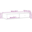 Wandplank met lades van bewerkt hout voor decoratie en praktische opbergruimte - Wandplanken