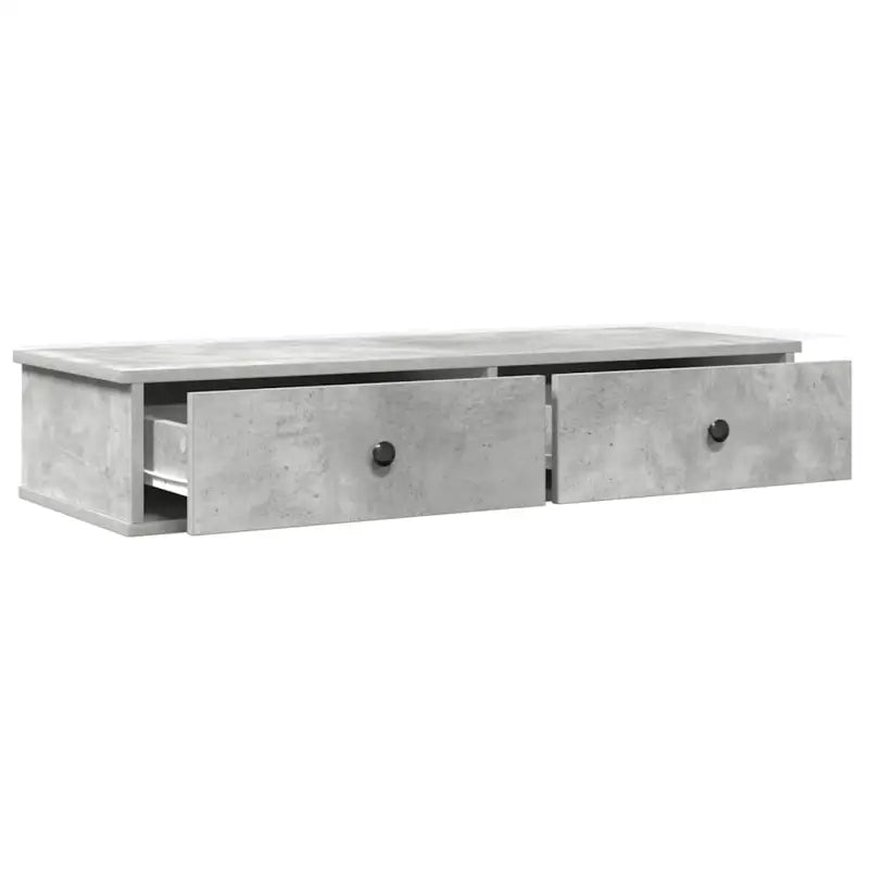 Wandplank met lades van bewerkt hout voor decoratie en praktische opbergruimte - Wandplanken