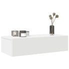 Wandplank met lades van bewerkt hout voor een praktische inrichting - Wit / 60 x 26.5 x 15 cm / 1 - Wandplanken