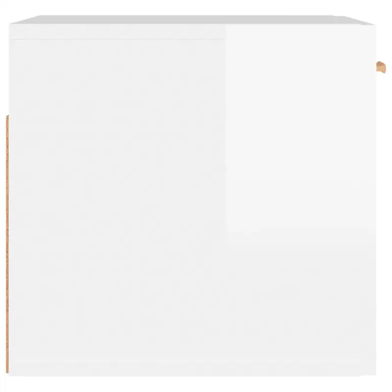 Wandplank met Scandinavische charme en bewerkt hout voor woonkamer - Hoogglans wit / 1 - Wandplanken