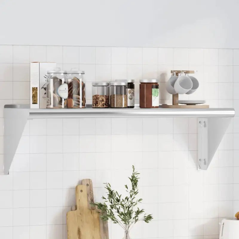 Wandplank met verhoogde rand voor extra veiligheid en stijl - 100 x 30 x 31 cm / 1 - Wandplanken