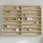 Wandplank van bewerkt hout in grijs sonoma voor modern interieur - Sonoma eiken / 100 x 8.5 x 75 cm / 1 - Wandplanken